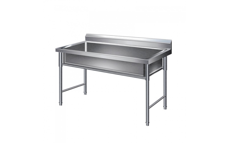 不銹鋼水槽商用單槽洗菜盆洗碗洗手池帶支架廚房食堂超大一體水池